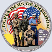 Надпись на логотипе Защитники Свободы